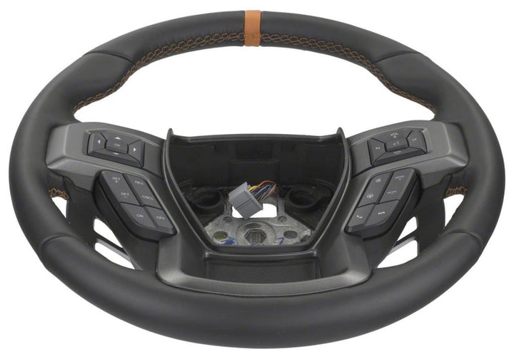 Ford Racing 2015-2017 F-150 Raptor Performance Steering Wheel Kit - Orange Sightline - Bull Strap
