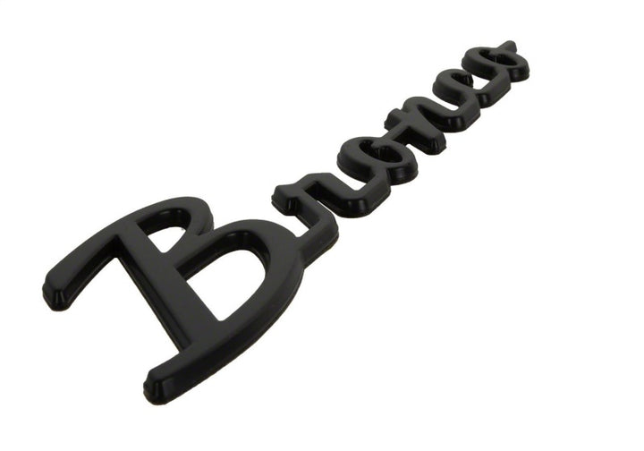 Ford Racing 2021+ Bronco Classic Script Fender Badges - Matte Black (Pair) - Bull Strap