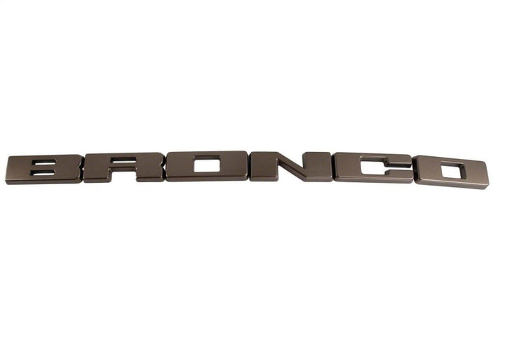 Ford Racing 2021+ Bronco Grille Lettering Overlay Kit - Bronze - Bull Strap