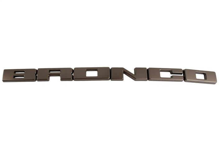 Ford Racing 2021+ Bronco Grille Lettering Overlay Kit - Bronze - Bull Strap