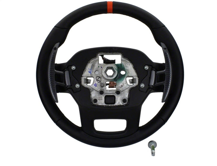 Ford Racing 2021+ F-150 Raptor Steering Wheel Kit - Black - Bull Strap
