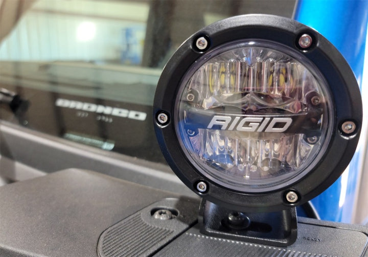 Ford Racing 2021+ Ford Bronco Mirror Mounted 4in Rigid LED Lights Kit - Bull Strap