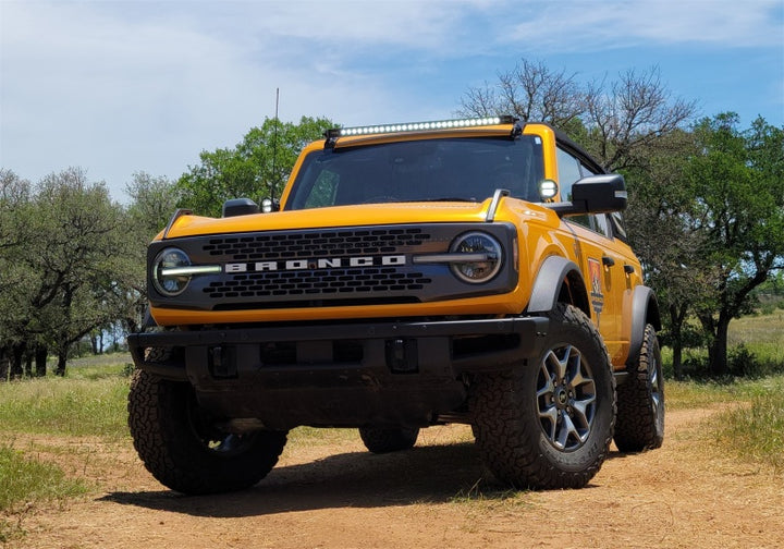 Ford Racing 2021+ Ford Bronco Mirror Mounted 4in Rigid LED Lights Kit - Bull Strap
