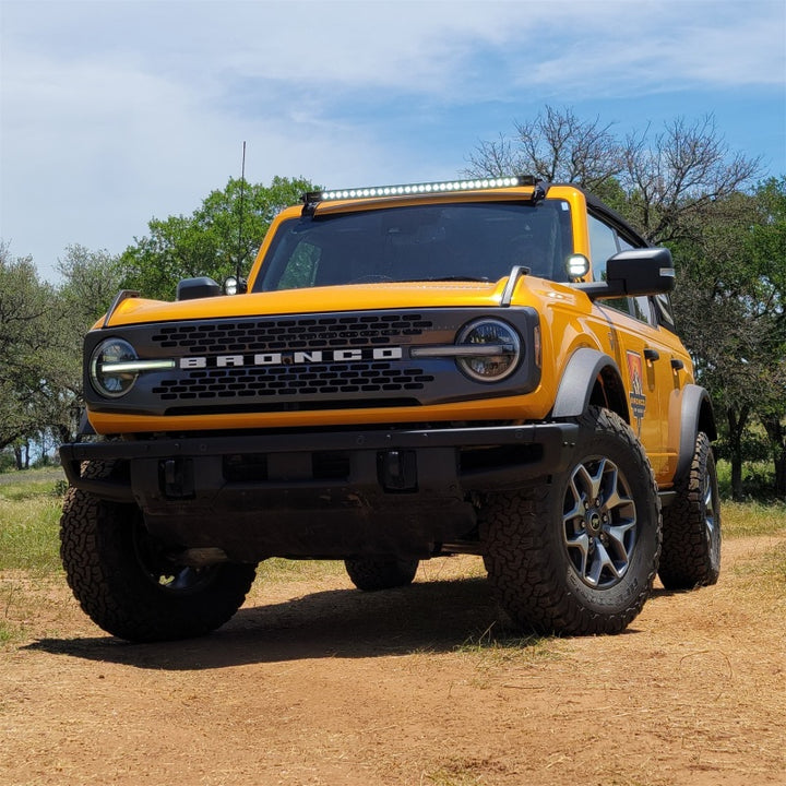 Ford Racing 2021+ Ford Bronco Mirror Mounted 4in Rigid LED Lights Kit - Bull Strap