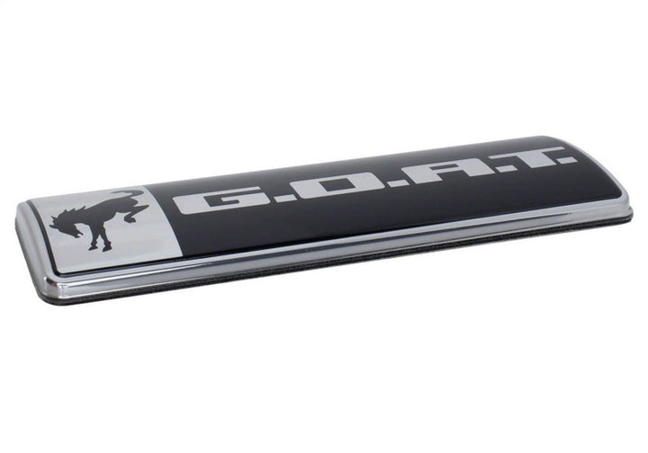 Ford Racing Bronco/Bronco Sport G.O.A.T. Badge - Black/Chrome - Bull Strap