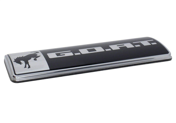 Ford Racing Bronco/Bronco Sport G.O.A.T. Badge - Black/Chrome - Bull Strap