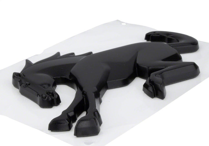 Ford Racing Bronco Rear Emblem - Matte Black - Bull Strap