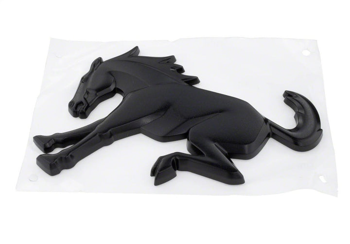 Ford Racing Bronco Rear Emblem - Matte Black - Bull Strap