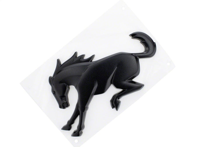 Ford Racing Bronco Rear Emblem - Matte Black - Bull Strap