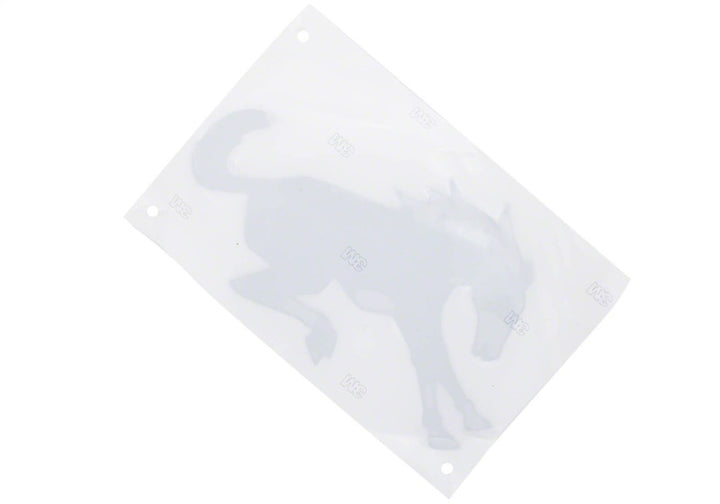 Ford Racing Bronco Rear Emblem - Matte Black - Bull Strap