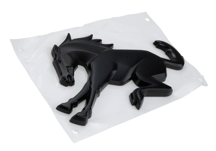 Ford Racing Bronco Rear Emblem - Matte Black - Bull Strap
