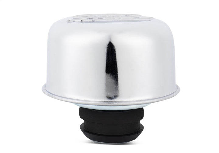 Ford Racing Chrome Breather Cap w/ Ford Mustang Logo - Bull Strap