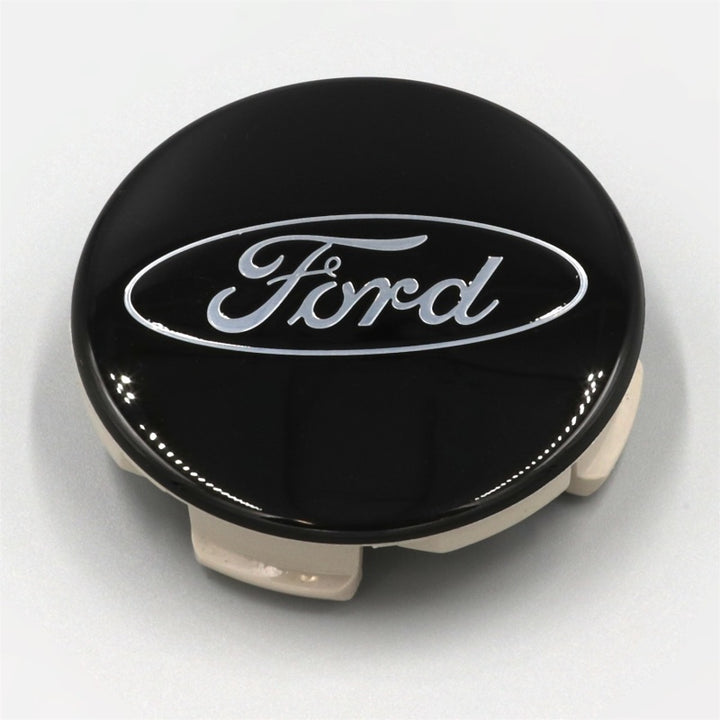Ford Racing Ford Truck/SUV Black And Chrome Wheel Center Cap Kit - Bull Strap