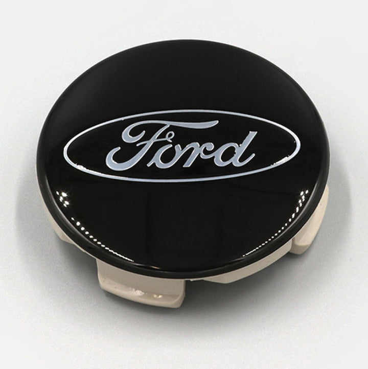 Ford Racing Ford Truck/SUV Black And Chrome Wheel Center Cap Kit - Bull Strap