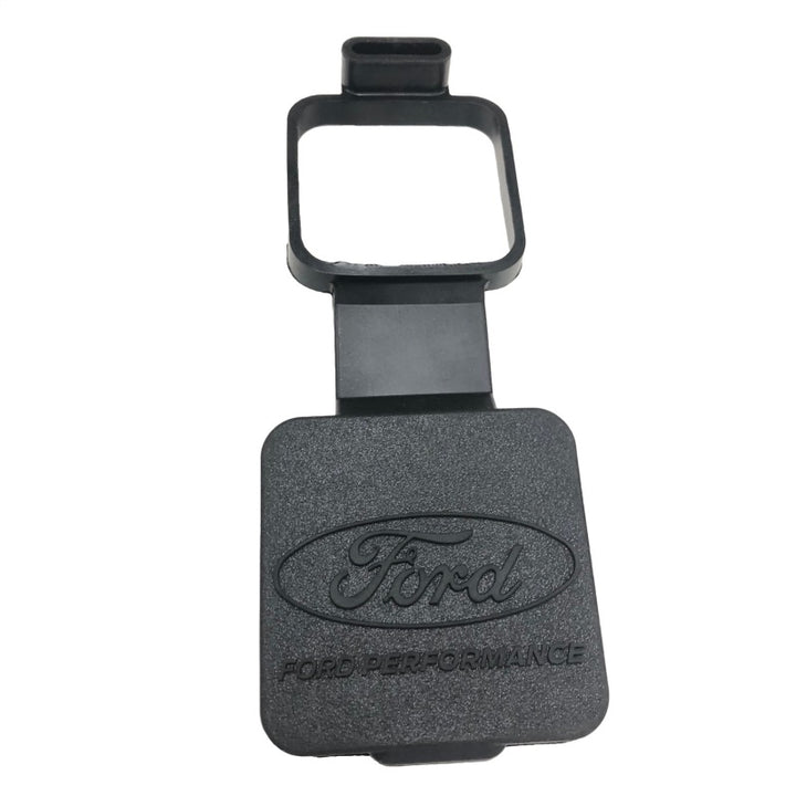 Ford Racing Rubber 2in Hitch Receiver Cover w/Ford Oval/Ford Performance Logo - Bull Strap