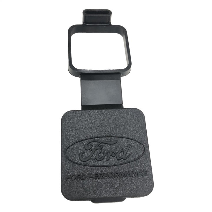 Ford Racing Rubber 2in Hitch Receiver Cover w/Ford Oval/Ford Performance Logo - Bull Strap