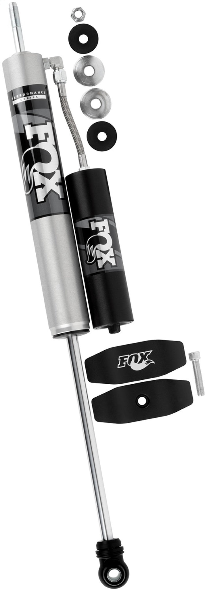 Fox 05-19 Ford F250/F350 2.0 Performance Series 11in Smooth Body IFP Front Shock /5.5-7in lift - Bull Strap