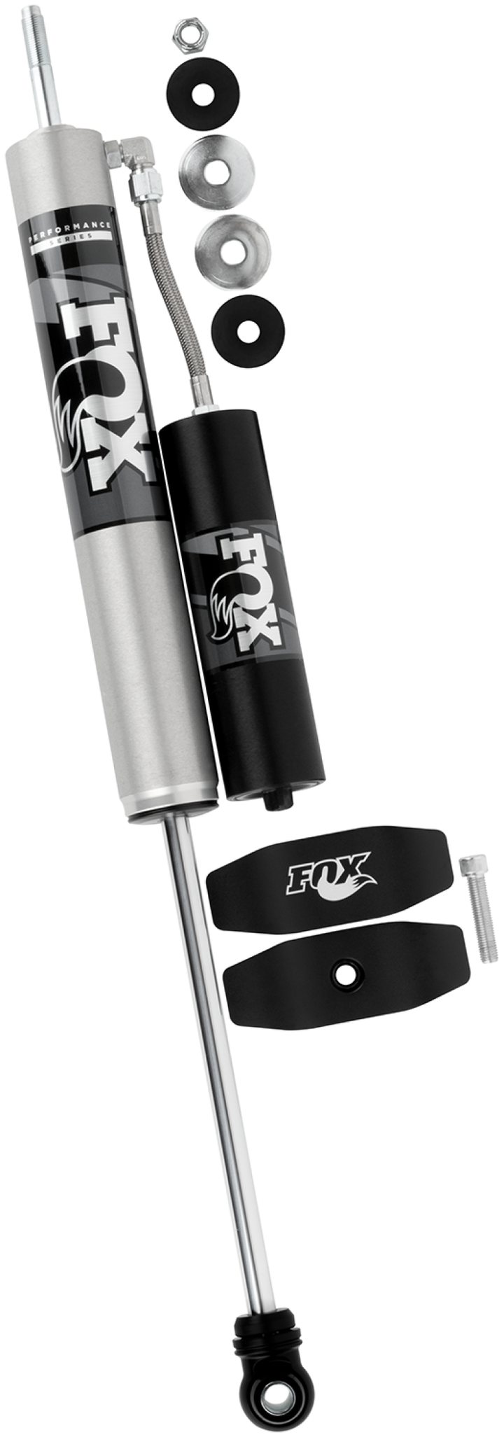 Fox 05-19 Ford F250/F350 2.0 Performance Series 11in Smooth Body IFP Front Shock /5.5-7in lift - Bull Strap
