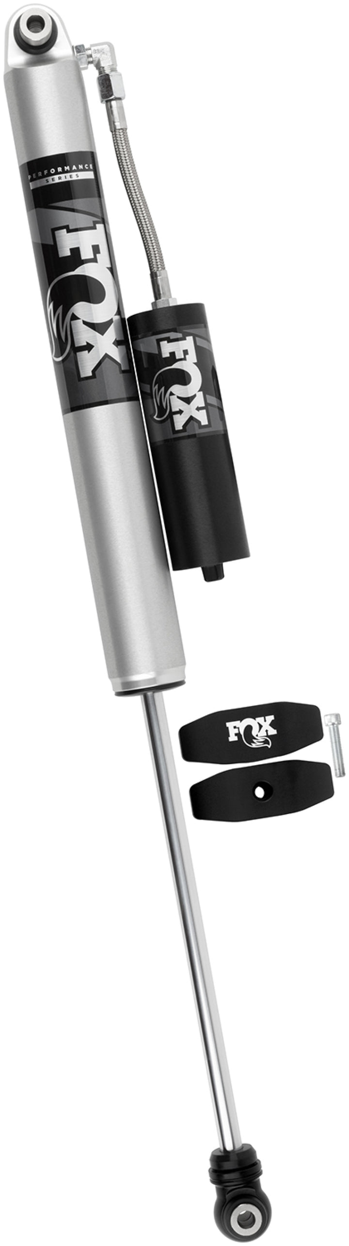 Fox 18+ Jeep JL 2.0 Performance Series 13.2in. Smooth Body Reservoir Rear Shock / 4.5-6in. Lift - Bull Strap