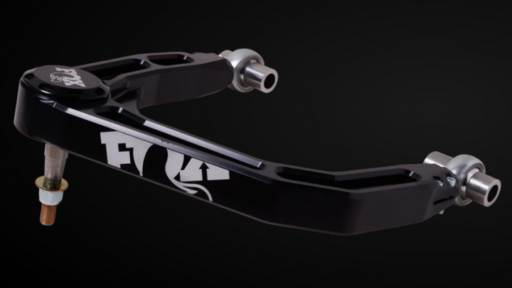 Fox 19-24 GM 1500 Billet Upper Control Arm - Black - Bull Strap