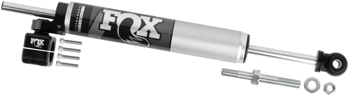 Fox 2007+ Jeep JK 8.2in 2.0 Tie Rod Clamp Steering Stabilizer - Bull Strap