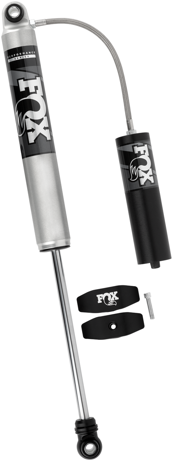 Fox 99+ Chevy HD 2.0 Perf Series 11.1in. Smooth Body IFP Rear Shock / 1.5-3.5in Lift - Bull Strap
