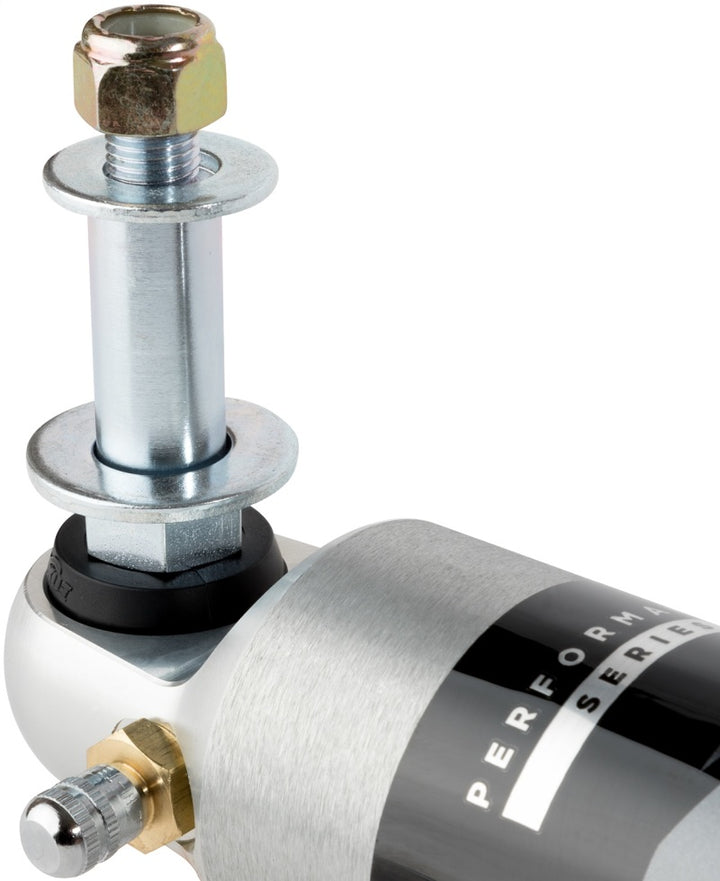 Fox Jeep TJ/LJ/XJ/MJ 2.0 Performance Series 6.2in. Smooth Body IFP Steering Stabilizer - Aluminum - Bull Strap
