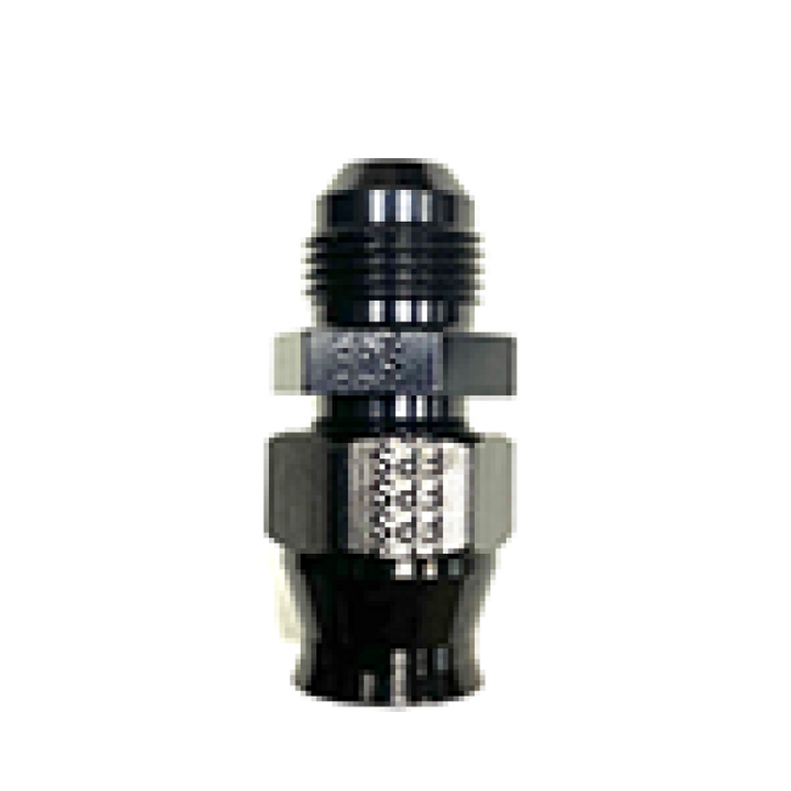 Fragola -6AN Male x 3/8in Tube AN Adapter Fitting Black - Bull Strap