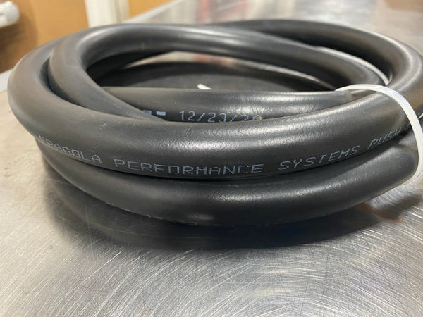 Fragola -6AN Push-Lite Hi-Temp Black Hose - 20ft - Bull Strap