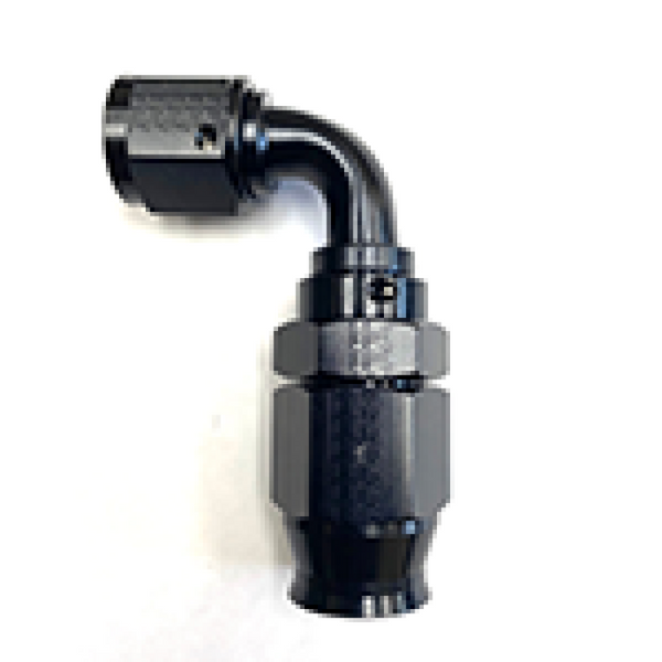 Fragola -6AN Race-Rite Reusable PTFE Hose End 90 Degree - Bull Strap