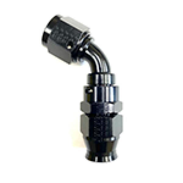 Fragola -6AN Real Street x 60 Degree Hose End Black For PTFE Hose - Bull Strap