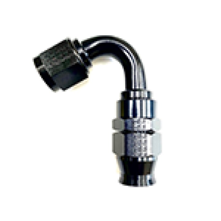 Fragola -8AN Real Street x 120 Degree Hose End Black For PTFE Hose - Bull Strap