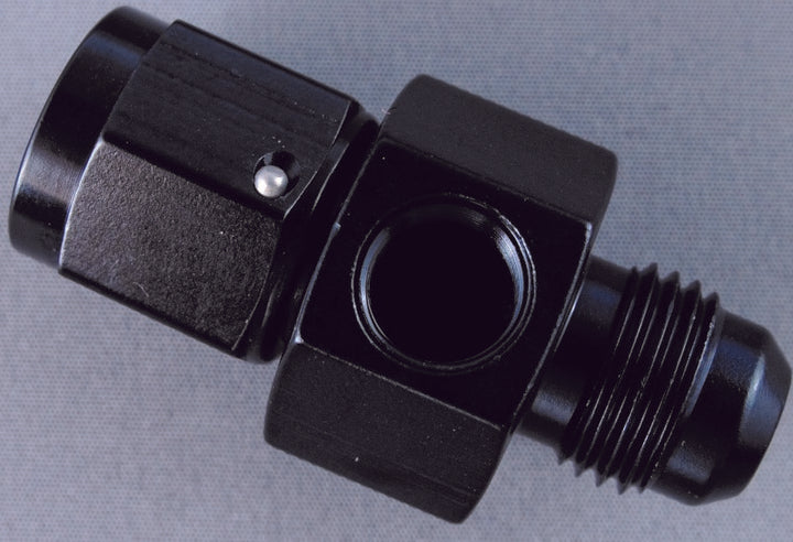 Fragola Inline Gauge Adapter -6AN Male x -6AN Fem - Black - Bull Strap