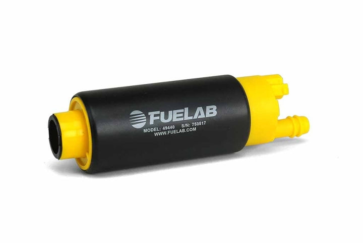 Fuelab 494 High Output In-Tank Electric Fuel Pump - 340 LPH Center Out - Bull Strap