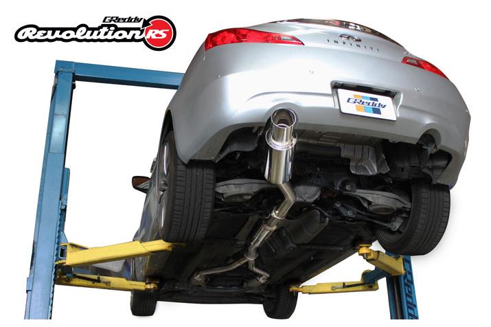 GReddy 07-14 Infiniti G37 Single Revolution RS Exhaust - Bull Strap