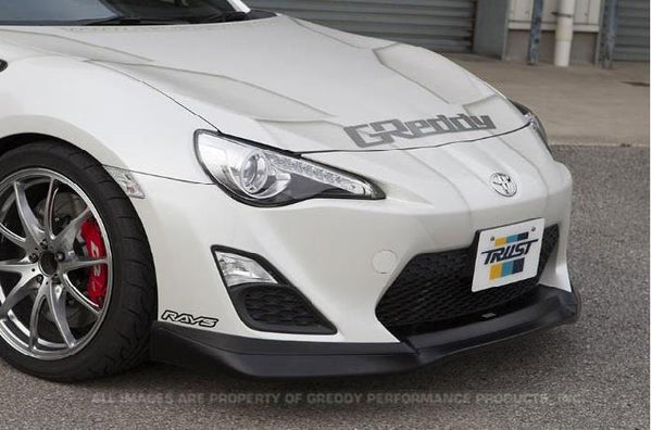 GReddy 13-16 Scion FR-S GRacer Aero-Style Hard Urethane Front Lip Spolier - Bull Strap