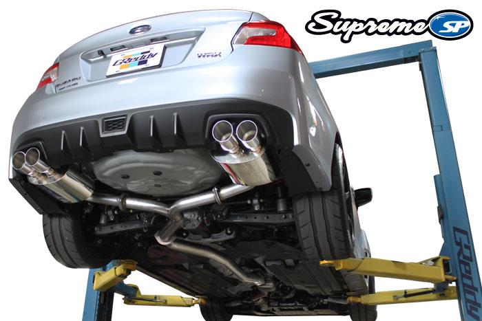 GReddy 2015 Subaru STI/WRX Sedan Supreme SP Exhaust - Bull Strap