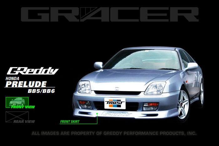 GReddy 97-01 Honda Prelude Urethane Front Lip Spoiler ** Must ask/call to order** - Bull Strap