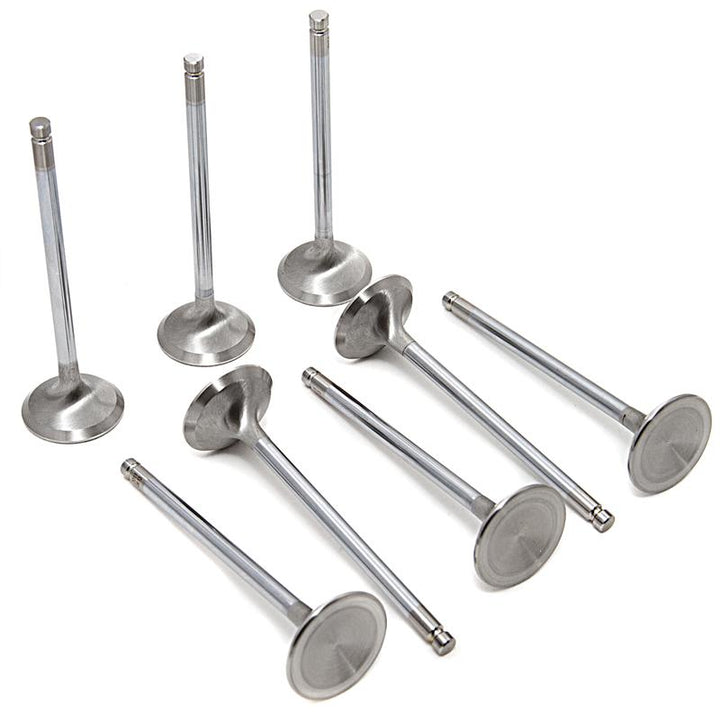 GSC P-D 4G63T Evo1-9/DSM 90-98 Chrome Polished Super Alloy Exhaust Valve - 30.5mm Head(STD) - SET 8 - Bull Strap