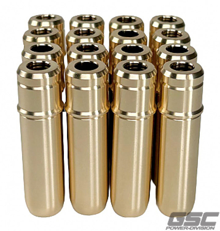 GSC P-D Ford Coyote Gen 3 Intake/Exhaust Valve Guide Set - Set of 16 (Use OEM or GSC 1102) - Bull Strap