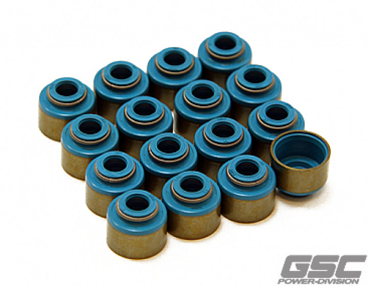 GSC P-D Ford Mustang 5.0L Coyote Valve Stem Seal w/Integrated Spring Seat - Set of 32 - Bull Strap