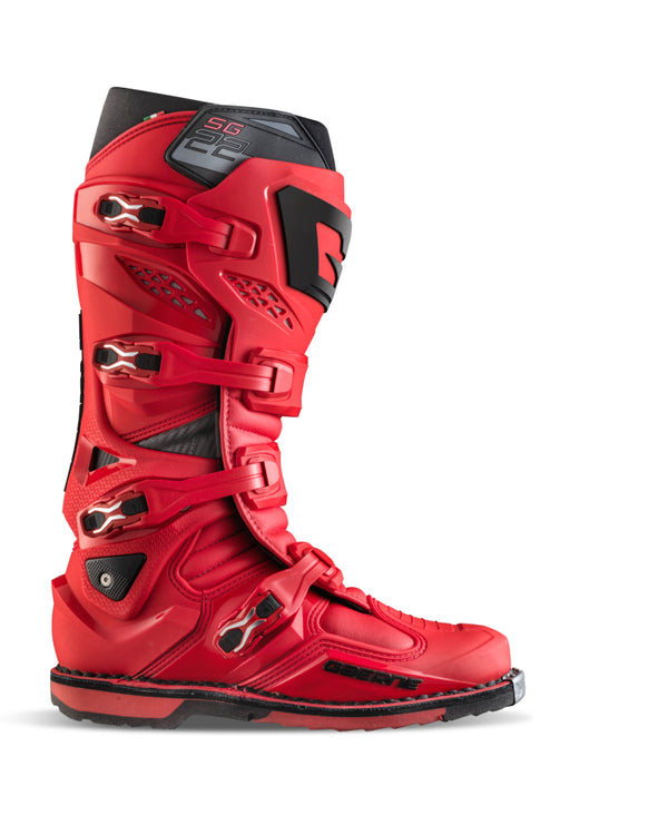 Gaerne SG22 Boot Red Size - 11 - Bull Strap