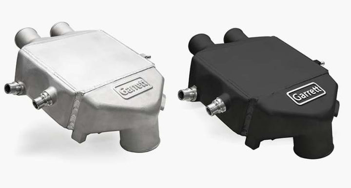 Garrett 2015+ BMW M3/M4 (F80 M3 / F82 F83 M4) Air/Water Performance Intercooler -Black - Bull Strap