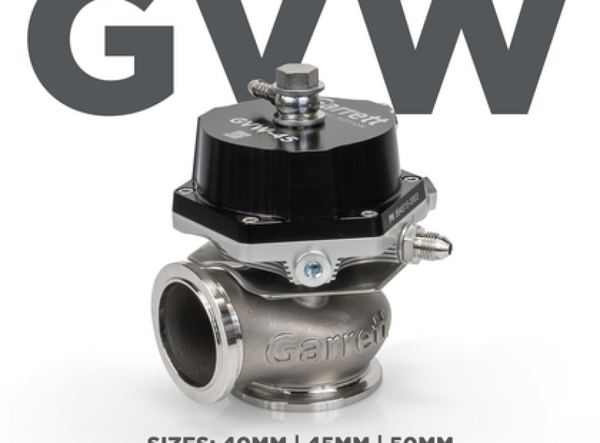 Garrett GVW-45 45mm Wastegate Kit - Black - Bull Strap