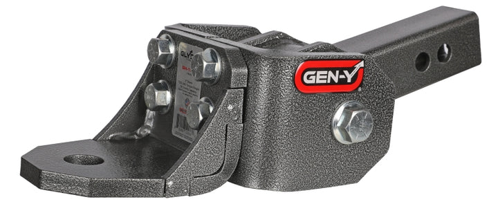 Gen-Y Glyder Torsion-Flex 2in Shank 2in Drop 7K Hitch w/Ball Platform/1in Diameter Mounting Hole - Bull Strap