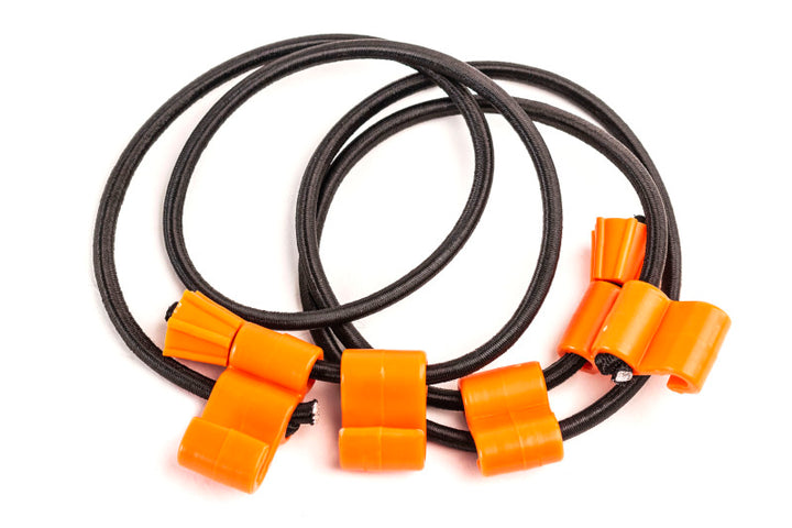 Giant Loop Rubber Boa Straps - Black/Orange - Bull Strap