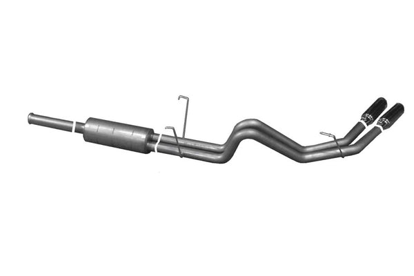 Gibson 00-06 Toyota Tundra SR5 3.4L 2.5in Cat-Back Dual Sport Exhaust - Aluminized - Bull Strap