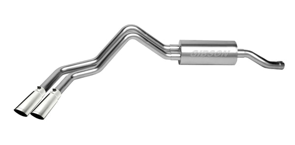 Gibson 01-05 Ford Ranger XL 2.3L 1.75in Cat-Back Dual Sport Exhaust - Aluminized - Bull Strap