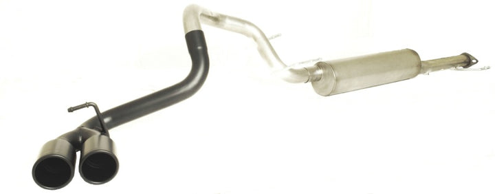 Gibson 04-22 Toyota 4Runner 4.0L 2.5in Cat-Back Dual Sport Exhaust - Black Elite - Bull Strap