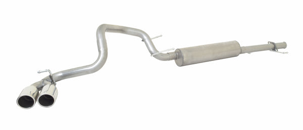 Gibson 04-22 Toyota 4Runner 4.0L 2.5in Cat-Back Dual Sport Exhaust - Stainless - Bull Strap